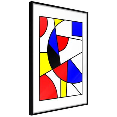 Affiche Murale Encadrée "neoplastic Composition" 30 X 42 Cm Noir Affiche Murale Encadrée "neoplastic Composition" 30 X 42 Cm Noir