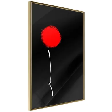 Affiche Murale Encadrée "dot And Line" 30 X 42 Cm Doré