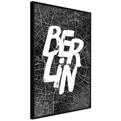 Affiche Murale Encadrée "negative Berlin" 40 X 60 Cm Noir Affiche Murale Encadrée "negative Berlin" 40 X 60 Cm Noir