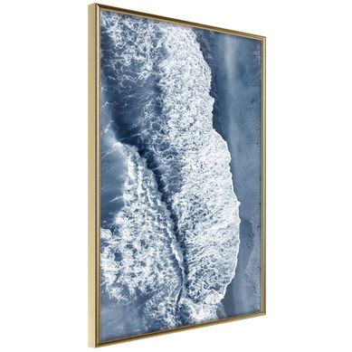 Affiche Murale Encadrée "surf" 40 X 60 Cm Doré