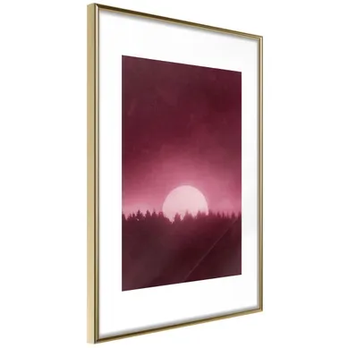 Affiche Murale Encadrée "moonrise" 40 X 60 Cm Doré