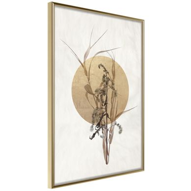Affiche Murale Encadrée "reminiscence Of Scorching August" 40 X 60 Cm Doré