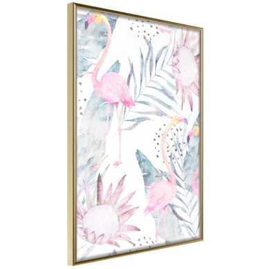 Affiche Murale Encadrée "faded Cretonne" 40 X 60 Cm Doré