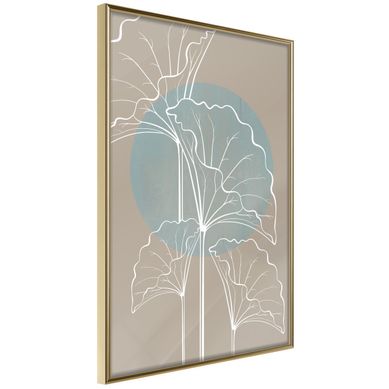 Affiche Murale Encadrée "miraculous Plant" 30 X 42 Cm Doré