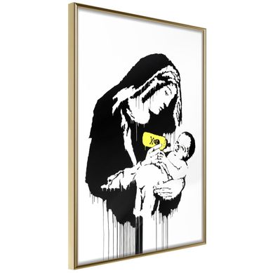 Affiche Murale Encadrée "banksy Toxic Mary" 21 X 30 Cm Doré Affiche Murale Encadrée "banksy Toxic Mary" 21 X 30 Cm Doré