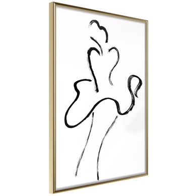 Affiche Murale Encadrée "marilyn Outline" 21 X 30 Cm Doré