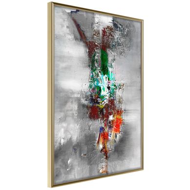 Affiche Murale Encadrée "contradiction Of Opinions" 30 X 42 Cm Doré