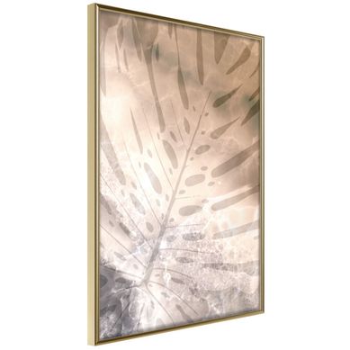 Affiche Murale Encadrée "monstera Of Dreams" 30 X 42 Cm Doré