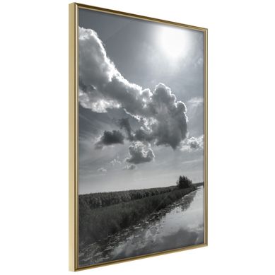 Affiche Murale Encadrée "scorching Day" 30 X 42 Cm Doré