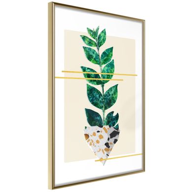 Affiche Murale Encadrée "perfectly Divided" 21 X 30 Cm Doré