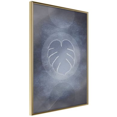 Affiche Murale Encadrée "leaf In The Center" 40 X 60 Cm Doré