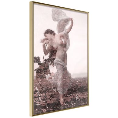 Affiche Murale Encadrée "dancing In The Field" 30 X 42 Cm Doré