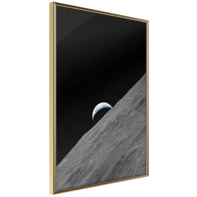 Affiche Murale Encadrée "planet In The Shadow" 40 X 60 Cm Doré