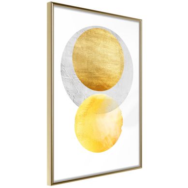 Affiche Murale Encadrée "eclipse" 40 X 60 Cm Doré