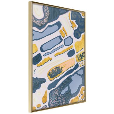 Affiche Murale Encadrée "lake District" 21 X 30 Cm Doré