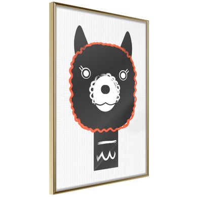 Affiche Murale Encadrée "cute Smile" 40 X 60 Cm Doré