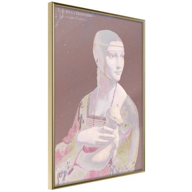 Affiche Murale Encadrée "subdued Classic" 21 X 30 Cm Doré