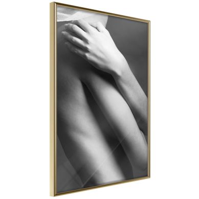 Affiche Murale Encadrée "touch" 21 X 30 Cm Doré
