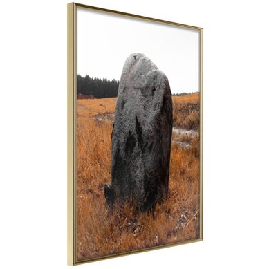 Affiche Murale Encadrée "meeting Stone" 30 X 42 Cm Doré