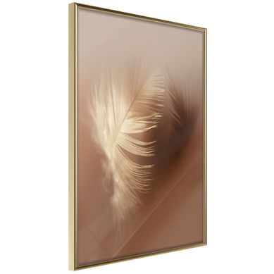 Affiche Murale Encadrée "fleeting Delicacy" 40 X 60 Cm Doré