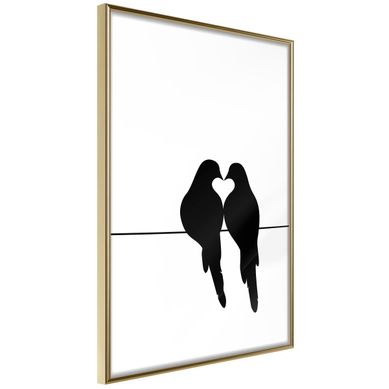 Affiche Murale Encadrée "crush" 40 X 60 Cm Doré