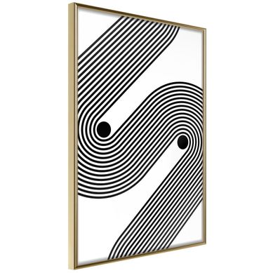 Affiche Murale Encadrée "separated" 21 X 30 Cm Doré