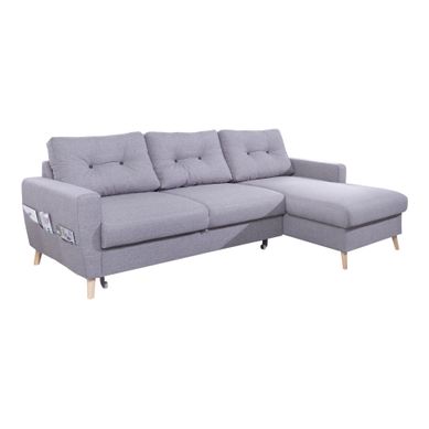 Convertible Avec Coffre  STOCKHOLM Tissu Gris clair