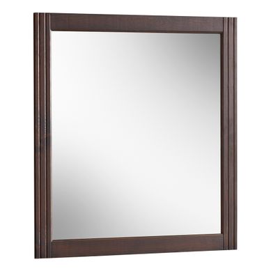 Miroir Encadré Retro Marron 73 Cm