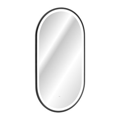 Miroir LED Lustro LED Czarne Noir 50 Cm