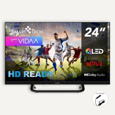 Téléviseur QLED HD 24" (60 Cm) 24qv02vc Smart TV Vidaa - Molotov, Netflix, Prime Video, Disney+ Téléviseur QLED HD 24" (60 Cm) 24qv02vc Smart TV Vidaa - Molotov, Netflix, Prime Video, Disney+