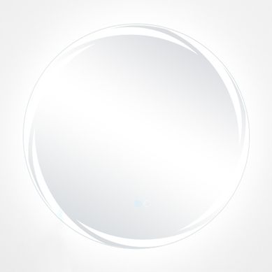 Miroir Mural LED 60 X 60 Cm Avec Lumières à 3 Couleurs Fonction Mémoire Sans Cadre