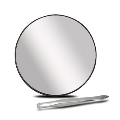 Miroir Grossissant Avec Pince, Miroir À Ventouse Avec Pince -d8.5 Cm