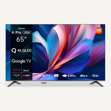 Téléviseur UHD 4K QLED 65'' XIAOMI 165 cm ELA5990EU Noir Téléviseur UHD 4K QLED 65'' XIAOMI 165 cm ELA5990EU Noir vue de face