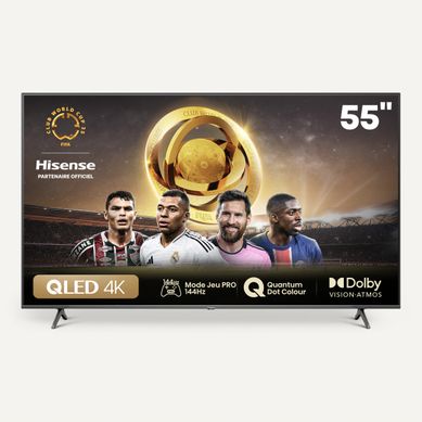 Téléviseur 4K QLED 55'' 139 cm HISENSE 55E79NQ vue de face