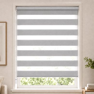 Store Enrouleur Jour Nuit Double 90x150cm Gris