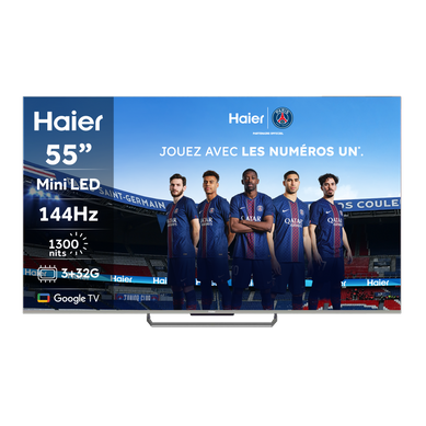 Téléviseur mini LED H55m90eux 55" (139 cm) 4k Ultra HD Smart TV Wifi Noir 1300 Cd/m²