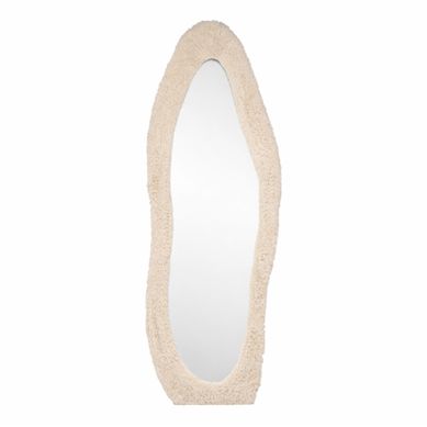 Miroir Imitation Fourrure "mirza" 193cm Beige