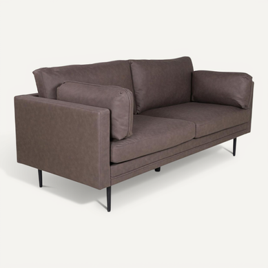 ESTINK Canapé à 2 places Marron 120 cm Velours AB349154 112258