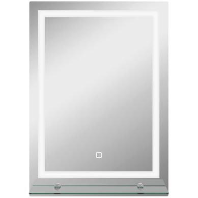 Miroir De Salle De Bain Avec éclairage, 50 X 70 Cm, 3 Couleurs De Lumière, Fonction Mémoire