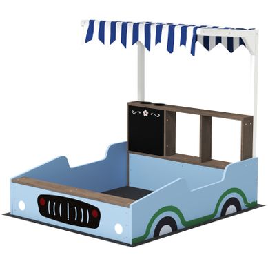 BSM – Bac à Sable Sur Support – Jeu De Plein Air 27 Litres, Avec Bac De Rangement