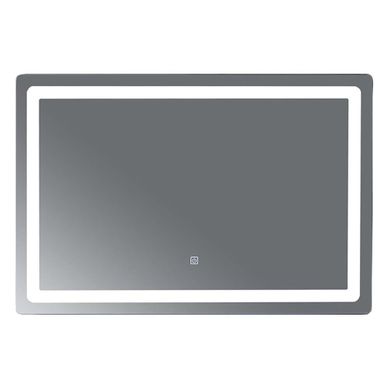 Miroir De Salle De Bain LED 90x60cm Anti Buée à Luminosité Variable Rectangulaire