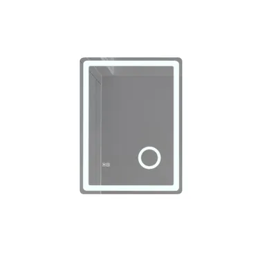 Miroir De Salle De Bain LED 120x60cm Anti Buée Avec Cadre En Aluminium Noir Lb-126080-60-120