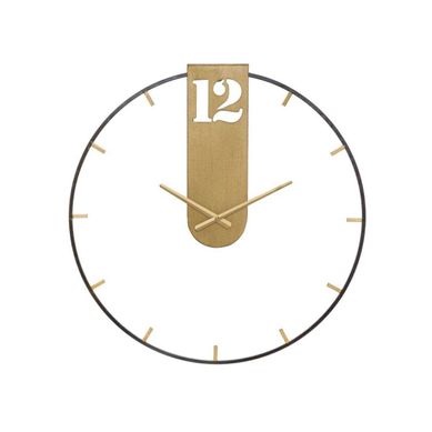 Horloge Murale En Métal "goldy" 60cm Or