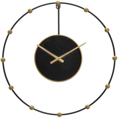 Horloge Murale En Métal "pearl" 61cm Noir