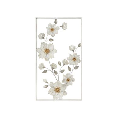 Décoration Murale Encadrée En Métal "flix" 90cm Multicolore