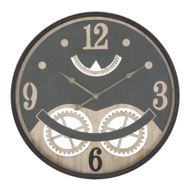 Horloge Murale En Verre "xxx" 67cm Noir et Marron
