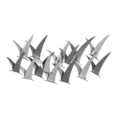 Décoration Murale En Métal "gabbiani" 93cm Gris