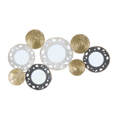 Décoration Murale 4 Miroirs "gloty" 91cm Multicolore