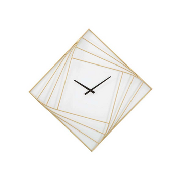 Horloge Murale En Métal "goldy Line" 85cm Or