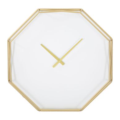 Horloge Murale En Métal "goldy Octogonal" 56cm Or